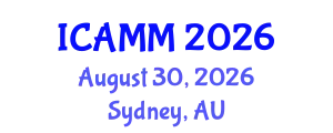 International Conference on Applied Mechanics and Mathematics (ICAMM) August 30, 2026 - Sydney, Australia