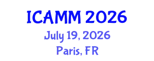 International Conference on Applied Mechanics and Mathematics (ICAMM) July 19, 2026 - Paris, France