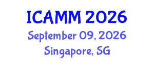 International Conference on Applied Mechanics and Mathematics (ICAMM) September 09, 2026 - Singapore, Singapore