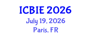International Conference on Business and Information Engineering (ICBIE) July 19, 2026 - Paris, France