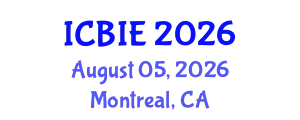 International Conference on Business and Information Engineering (ICBIE) August 05, 2026 - Montreal, Canada