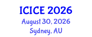 International Conference on Information and Communication Engineering (ICICE) August 30, 2026 - Sydney, Australia