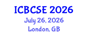 International Conference on Biological and Chemical Systems Engineering (ICBCSE) July 26, 2026 - London, United Kingdom