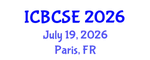 International Conference on Biological and Chemical Systems Engineering (ICBCSE) July 19, 2026 - Paris, France
