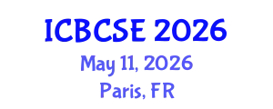 International Conference on Biological and Chemical Systems Engineering (ICBCSE) May 11, 2026 - Paris, France
