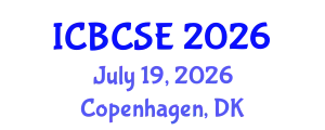 International Conference on Biological and Chemical Systems Engineering (ICBCSE) July 19, 2026 - Copenhagen, Denmark