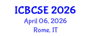 International Conference on Biological and Chemical Systems Engineering (ICBCSE) April 06, 2026 - Rome, Italy