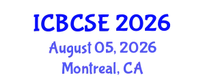 International Conference on Biological and Chemical Systems Engineering (ICBCSE) August 05, 2026 - Montreal, Canada
