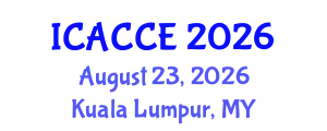 International Conference on Applied Chemistry and Chemical Engineering (ICACCE) August 23, 2026 - Kuala Lumpur, Malaysia