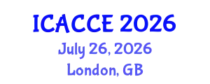 International Conference on Applied Chemistry and Chemical Engineering (ICACCE) July 26, 2026 - London, United Kingdom