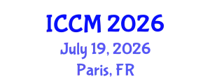 International Conference on Computational Mathematics (ICCM) July 19, 2026 - Paris, France