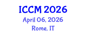 International Conference on Computational Mathematics (ICCM) April 06, 2026 - Rome, Italy