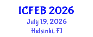International Conference on Food Engineering and Biotechnology (ICFEB) July 19, 2026 - Helsinki, Finland