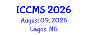 International Conference on Computational and Mathematical Sciences (ICCMS) August 09, 2026 - Lagos, Nigeria