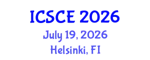 International Conference on Structural and Construction Engineering (ICSCE) July 19, 2026 - Helsinki, Finland
