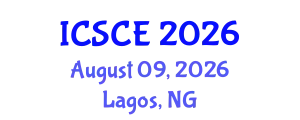 International Conference on Structural and Construction Engineering (ICSCE) August 09, 2026 - Lagos, Nigeria