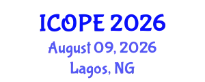 International Conference on Optics, Photonics and Electronics (ICOPE) August 09, 2026 - Lagos, Nigeria