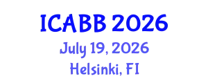 International Conference on Applied Bioscience and Biotechnology (ICABB) July 19, 2026 - Helsinki, Finland