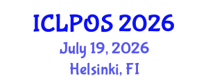 International Conference on Laser Physics and Optical Sciences (ICLPOS) July 19, 2026 - Helsinki, Finland