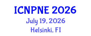 International Conference on Nuclear Physics and Nuclear Engineering (ICNPNE) July 19, 2026 - Helsinki, Finland