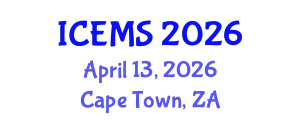 International Conference on Econometrics and Management Sciences (ICEMS) April 13, 2026 - Cape Town, South Africa