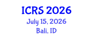 International Conference on Remote Sensing (ICRS) July 15, 2026 - Bali, Indonesia