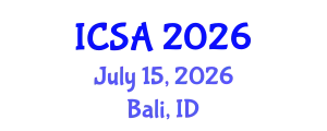 International Conference on Statistics and Analysis (ICSA) July 15, 2026 - Bali, Indonesia