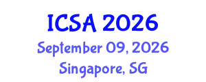 International Conference on Statistics and Analysis (ICSA) September 09, 2026 - Singapore, Singapore