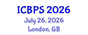 International Conference on Bioengineering and Pharmaceutical Sciences (ICBPS) July 26, 2026 - London, United Kingdom