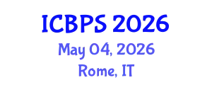 International Conference on Bioengineering and Pharmaceutical Sciences (ICBPS) May 04, 2026 - Rome, Italy