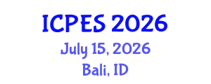 International Conference on Plant and Environmental Sciences (ICPES) July 15, 2026 - Bali, Indonesia