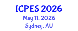 International Conference on Plant and Environmental Sciences (ICPES) May 11, 2026 - Sydney, Australia