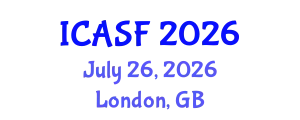 International Conference on Aquatic Sciences and Fisheries (ICASF) July 26, 2026 - London, United Kingdom