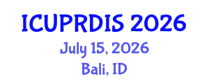 International Conference on Urban Planning, Regional Development and Information Society (ICUPRDIS) July 15, 2026 - Bali, Indonesia