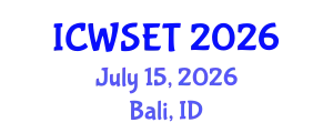 International Conference on Women in Science, Engineering and Technology (ICWSET) July 15, 2026 - Bali, Indonesia