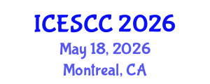 International Conference on Earth Science and Climate Change (ICESCC) May 18, 2026 - Montreal, Canada