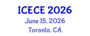 International Conference on Electronics and Communication Engineering (ICECE) June 15, 2026 - Toronto, Canada