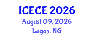 International Conference on Electronics and Communication Engineering (ICECE) August 09, 2026 - Lagos, Nigeria