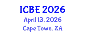 International Conference on Biomedical Engineering (ICBE) April 13, 2026 - Cape Town, South Africa