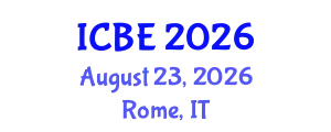 International Conference on Biomedical Engineering (ICBE) August 23, 2026 - Rome, Italy