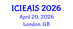 International Conference on Industrial, Engineering and Applied Intelligent Systems (ICIEAIS) April 20, 2026 - London, United Kingdom