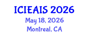 International Conference on Industrial, Engineering and Applied Intelligent Systems (ICIEAIS) May 18, 2026 - Montreal, Canada