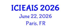International Conference on Industrial, Engineering and Applied Intelligent Systems (ICIEAIS) June 22, 2026 - Paris, France