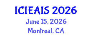 International Conference on Industrial, Engineering and Applied Intelligent Systems (ICIEAIS) June 15, 2026 - Montreal, Canada