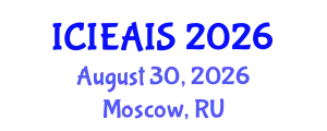 International Conference on Industrial, Engineering and Applied Intelligent Systems (ICIEAIS) August 30, 2026 - Moscow, Russia