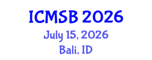 International Conference on Mathematics, Statistics and Biostatistics (ICMSB) July 15, 2026 - Bali, Indonesia