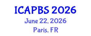 International Conference on Applied Psychology and Behavioral Sciences (ICAPBS) June 22, 2026 - Paris, France