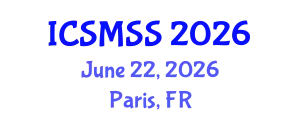 International Conference on Sport Medicine and Sport Science (ICSMSS) June 22, 2026 - Paris, France