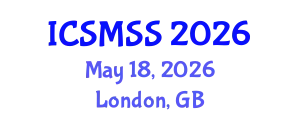 International Conference on Sport Medicine and Sport Science (ICSMSS) May 18, 2026 - London, United Kingdom