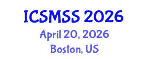 International Conference on Sport Medicine and Sport Science (ICSMSS) April 20, 2026 - Boston, United States